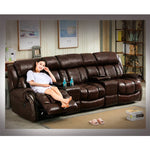 【高級パイン材&ナノレザー使用】快適なファミリーソファー - おしゃれで耐久性抜群 fykl-445