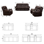【高級パイン材&ナノレザー使用】快適なファミリーソファー - おしゃれで耐久性抜群 fykl-445