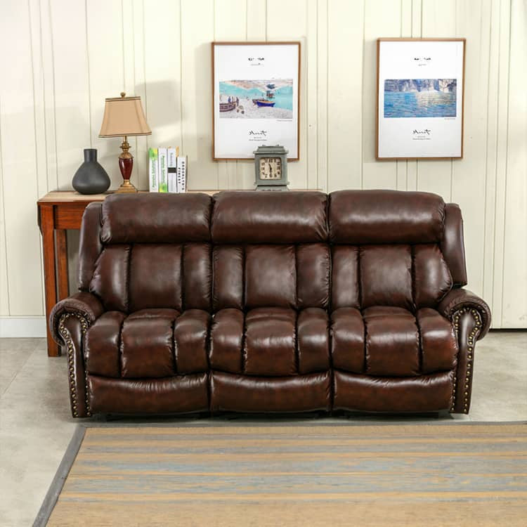 【高級パイン材&ナノレザー使用】快適なファミリーソファー - おしゃれで耐久性抜群 fykl-445