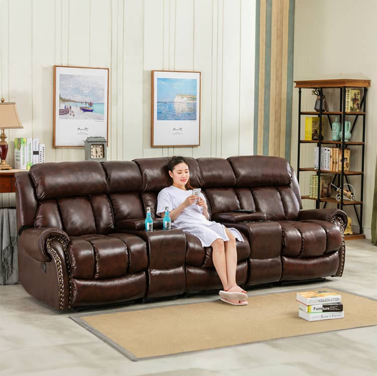 【高級パイン材&ナノレザー使用】快適なファミリーソファー - おしゃれで耐久性抜群 fykl-445