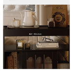 モダンデザインの強化ガラス茶卓・アクリル製収納付きサイドテーブル - リビングに最適! fymj-4845