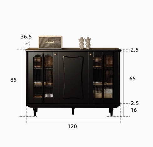 スタイリッシュな無垢材&銅製キャビネット - シンプルで高級感溢れるアクリルデザイン fymj-4848