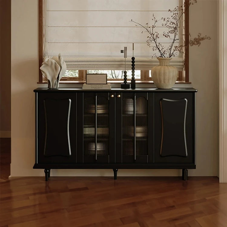 スタイリッシュな無垢材&銅製キャビネット - シンプルで高級感溢れるアクリルデザイン fymj-4848