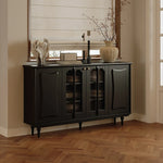 スタイリッシュな無垢材&銅製キャビネット - シンプルで高級感溢れるアクリルデザイン fymj-4848