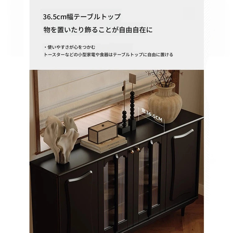 スタイリッシュな無垢材&銅製キャビネット - シンプルで高級感溢れるアクリルデザイン fymj-4848