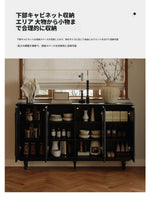 スタイリッシュな無垢材&銅製キャビネット - シンプルで高級感溢れるアクリルデザイン fymj-4848