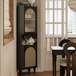 シックなアクリル銅ラタンキャビネット - スタイリッシュな収納でお部屋を演出します! fymj-4851