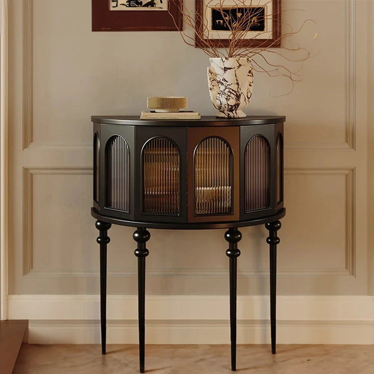 レッドオーク製 多層板キャビネット - エレガントなデザインと収納力を兼ね備えたインテリア家具 fymj-4853