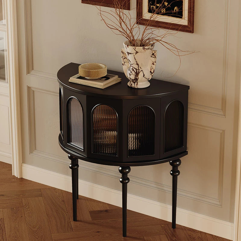 レッドオーク製 多層板キャビネット - エレガントなデザインと収納力を兼ね備えたインテリア家具 fymj-4853