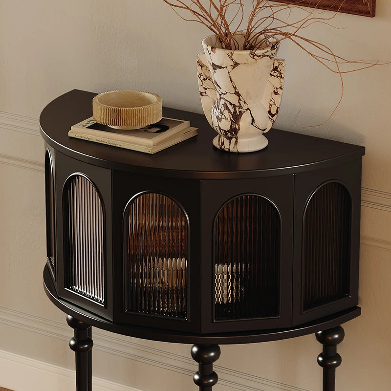 レッドオーク製 多層板キャビネット - エレガントなデザインと収納力を兼ね備えたインテリア家具 fymj-4853