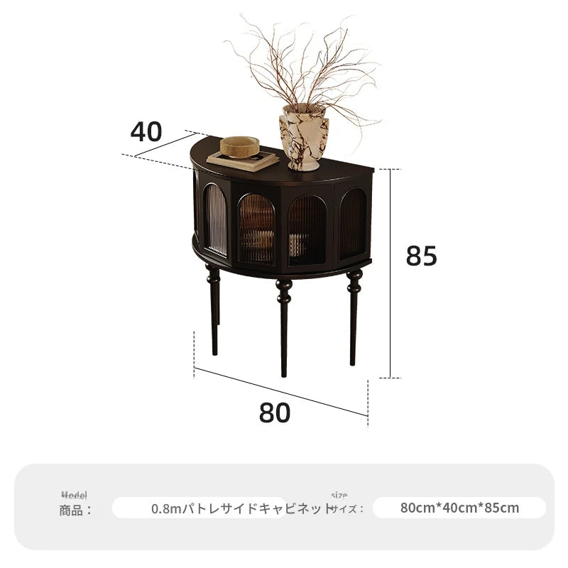 レッドオーク製 多層板キャビネット - エレガントなデザインと収納力を兼ね備えたインテリア家具 fymj-4853