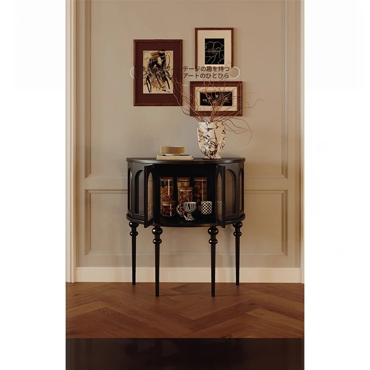 レッドオーク製 多層板キャビネット - エレガントなデザインと収納力を兼ね備えたインテリア家具 fymj-4853