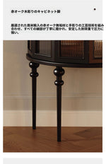 レッドオーク製 多層板キャビネット - エレガントなデザインと収納力を兼ね備えたインテリア家具 fymj-4853