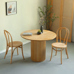 チェア ブラック ナチュラル 無垢材 合皮 fymxc-3579