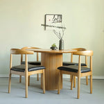 チェア ブラック ナチュラル 無垢材 合皮 fymxc-3579