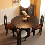 チェア ライトブラウン ホワイト 無垢材 シープボア fymxc-3581