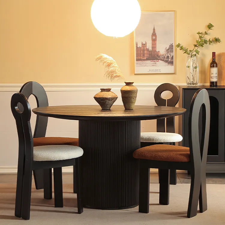 チェア ライトブラウン ホワイト 無垢材 シープボア fymxc-3581