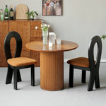 テーブル ブラウン 無垢材 fymxc-3582