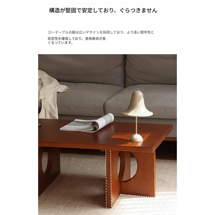 センターテーブル ライトブラウン 無垢材 fymxc-3584
