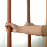 チェリー材多層板ラック - ガラス&アクリルの高級ステンレス収納 fyx-822