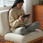 「高級チェリー材使用!フェザーとシープボアの極上チェア」 fyx-827