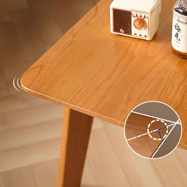 オーク&チェリー材のステンレス脚 テーブル | 高級木材を使用したスタイリッシュデザイン fyx-833