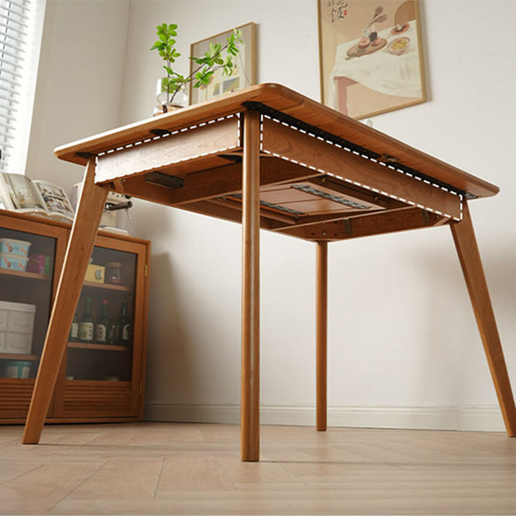 オーク&チェリー材のステンレス脚 テーブル | 高級木材を使用したスタイリッシュデザイン fyx-833