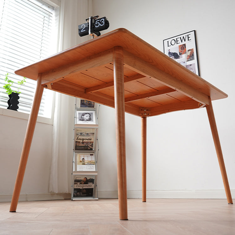 高級テーブル オーク&チェリー材使用 シンプルでエレガントなデザイン fyx-834