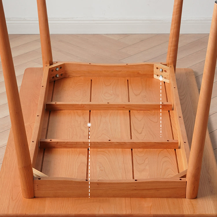 高級テーブル オーク&チェリー材使用 シンプルでエレガントなデザイン fyx-834