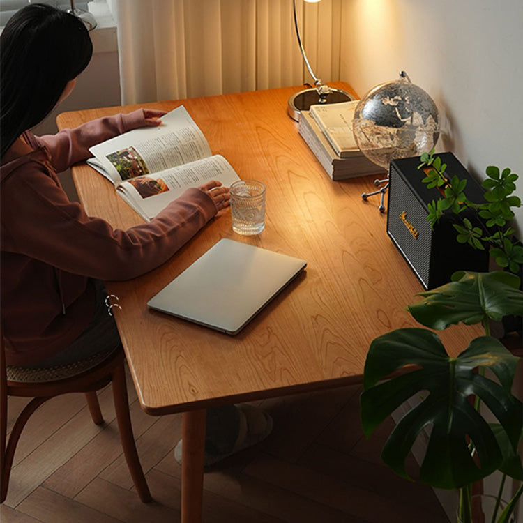 高級テーブル オーク&チェリー材使用 シンプルでエレガントなデザイン fyx-834