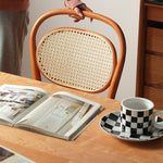 高級テーブル オーク&チェリー材使用 シンプルでエレガントなデザイン fyx-834