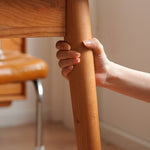 「高級感溢れるチェリー材テーブル - 自然な美しさを演出!」 fyx-835