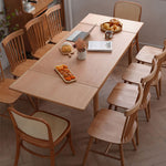 チェリー材&オーク多層板テーブル - 高級感漂うデザインテーブル fyx-837