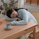 チェリー材&オーク多層板テーブル - 高級感漂うデザインテーブル fyx-837