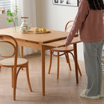 チェリー材&オーク多層板テーブル - 高級感漂うデザインテーブル fyx-837