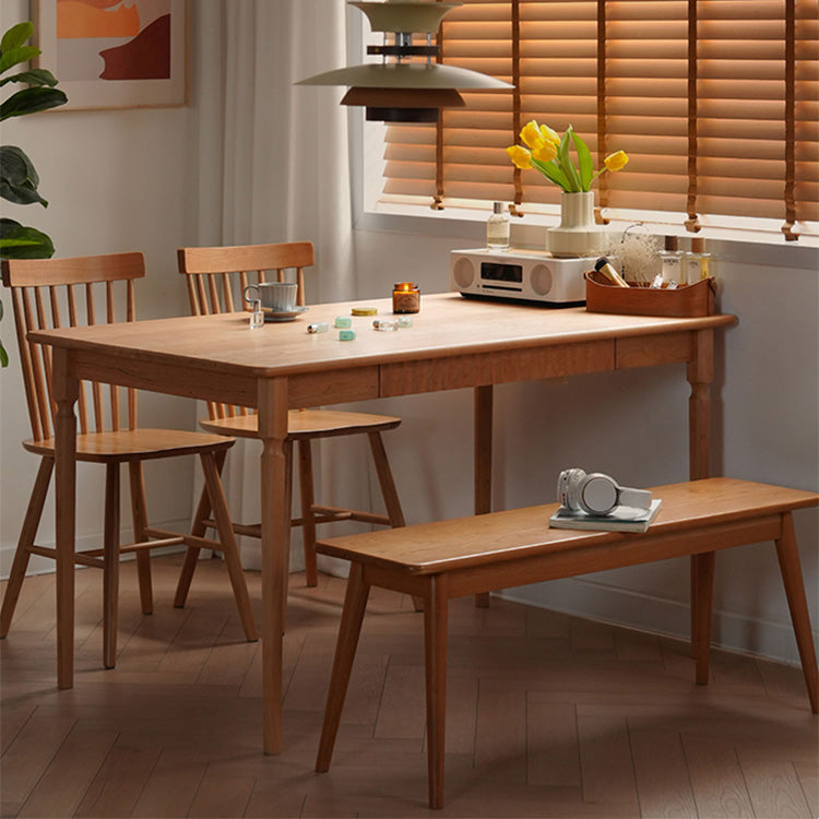 チェリー材×ケヤキ仕上げ!高級多層板テーブル - 耐久性抜群の逸品 fyx-839