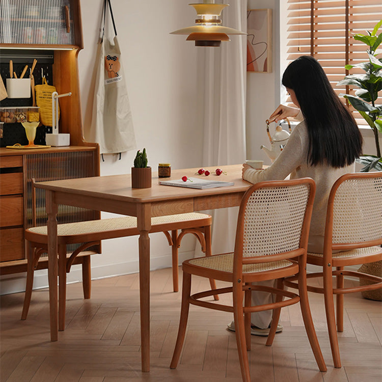 チェリー材×ケヤキ仕上げ!高級多層板テーブル - 耐久性抜群の逸品 fyx-839