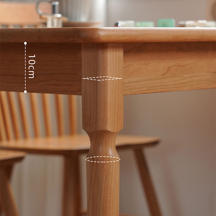 チェリー材×ケヤキ仕上げ!高級多層板テーブル - 耐久性抜群の逸品 fyx-839