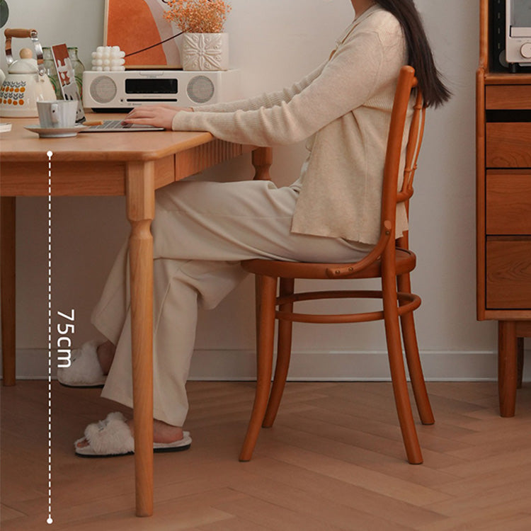 チェリー材×ケヤキ仕上げ!高級多層板テーブル - 耐久性抜群の逸品 fyx-839