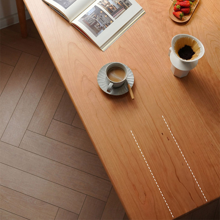 チェリー材×ケヤキ仕上げ!高級多層板テーブル - 耐久性抜群の逸品 fyx-839