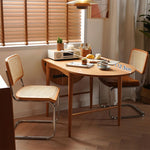 チェリー材 & オーク テーブル|優雅なデザインと耐久性 fyx-840