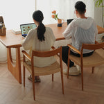 高品質チェリー材&ヤチダモ製テーブル|おしゃれなデザインと耐久性 fyx-841