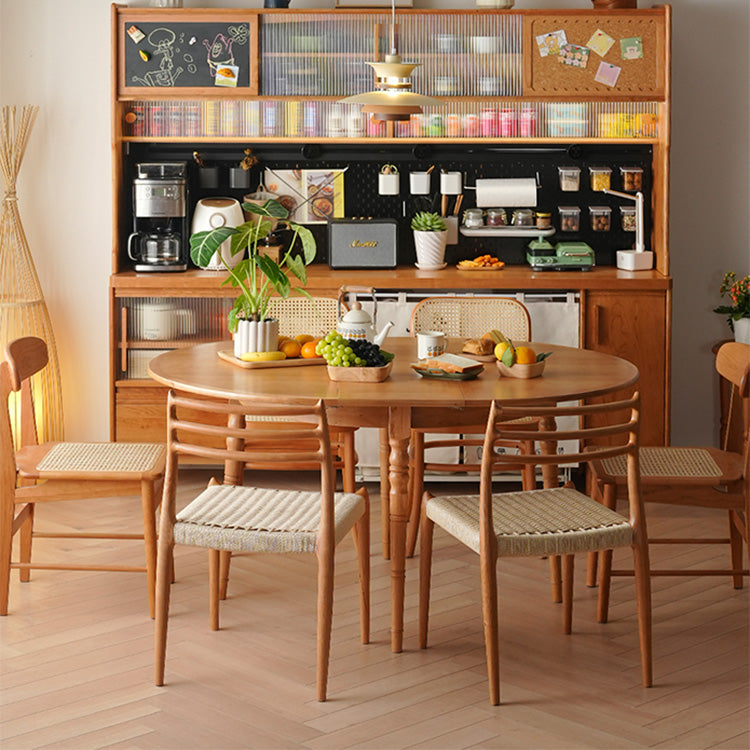 【高級デザイン】チェリー材 テーブル - 多層板&ステンレス製 fyx-843