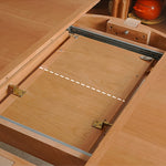 【高級デザイン】チェリー材 テーブル - 多層板&ステンレス製 fyx-843