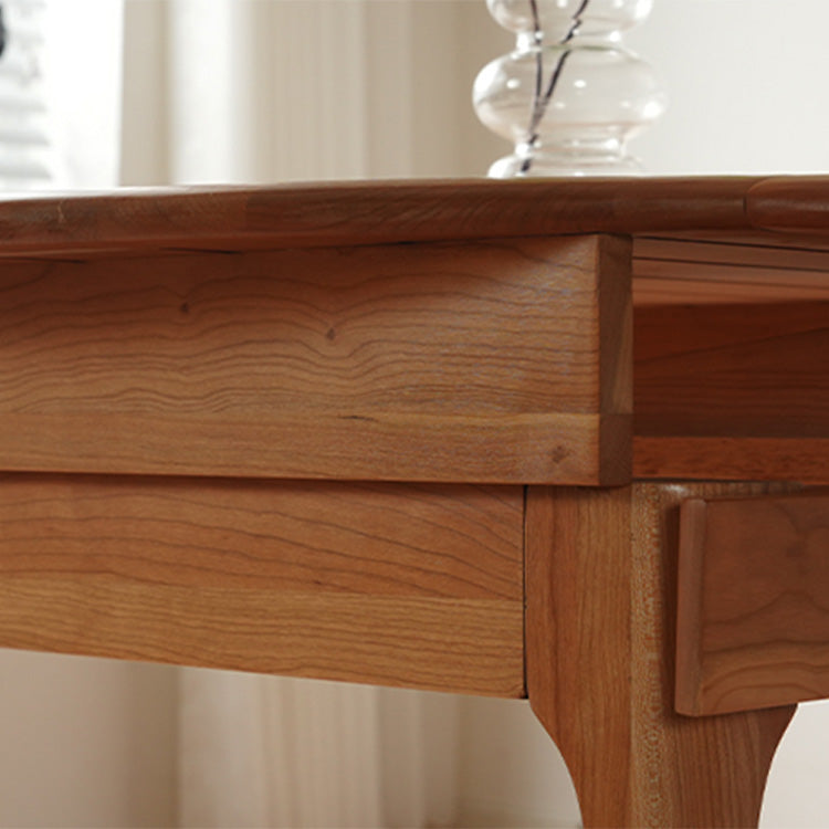 チェリー材?レッドオークの高級テーブル|おしゃれな木製ダイニングテーブル fyx-845