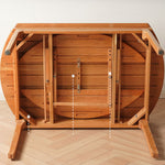 チェリー材?レッドオークの高級テーブル|おしゃれな木製ダイニングテーブル fyx-845