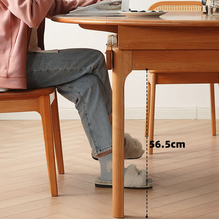 チェリー材?レッドオークの高級テーブル|おしゃれな木製ダイニングテーブル fyx-845