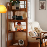 ラタン&チェリー材ステンレスラック - 高級感あふれる収納ソリューション fyx-852