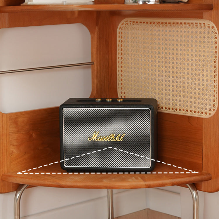 ラタン&チェリー材ステンレスラック - 高級感あふれる収納ソリューション fyx-852