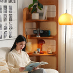 ラタン&チェリー材ステンレスラック - 高級感あふれる収納ソリューション fyx-852